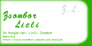 zsombor lieli business card